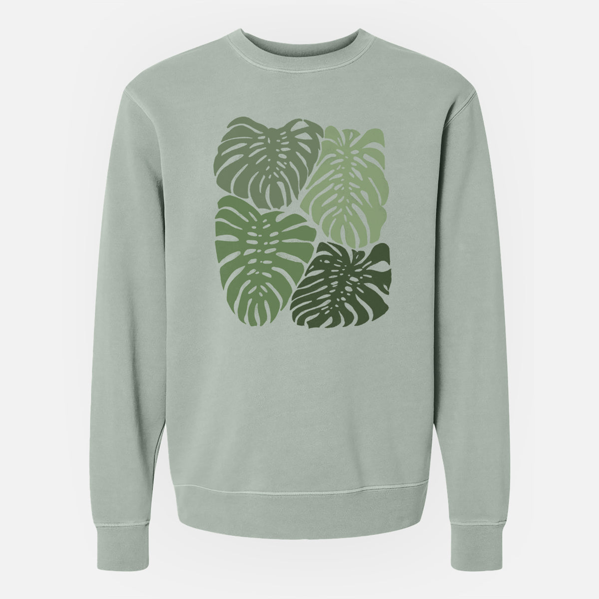 Monstera Vibes - Unisex Pigment Dyed Crew Sweatshirt