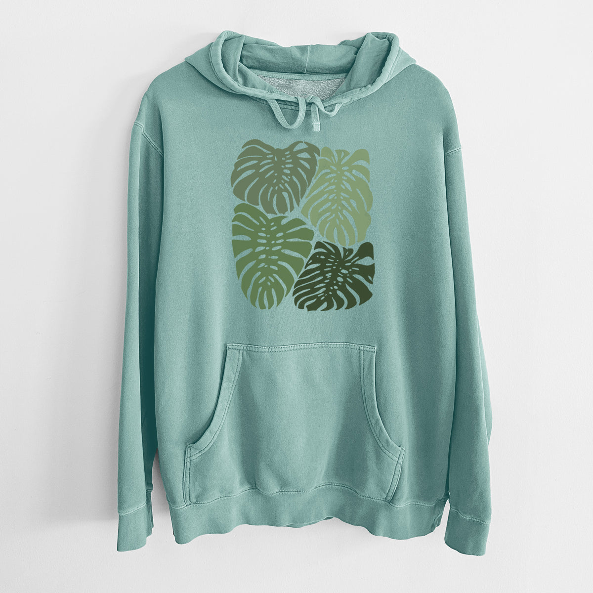 Monstera Vibes - Unisex Pigment Dyed Hoodie