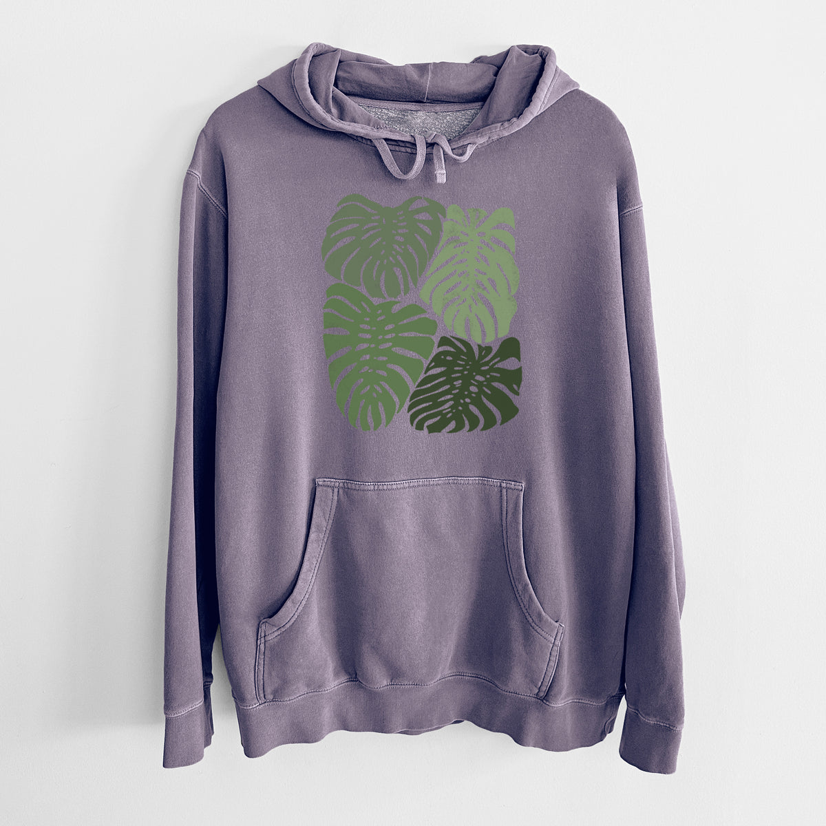 Monstera Vibes - Unisex Pigment Dyed Hoodie