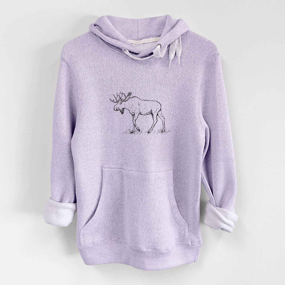 Bull Moose - Alces alces - Knit Hoodie