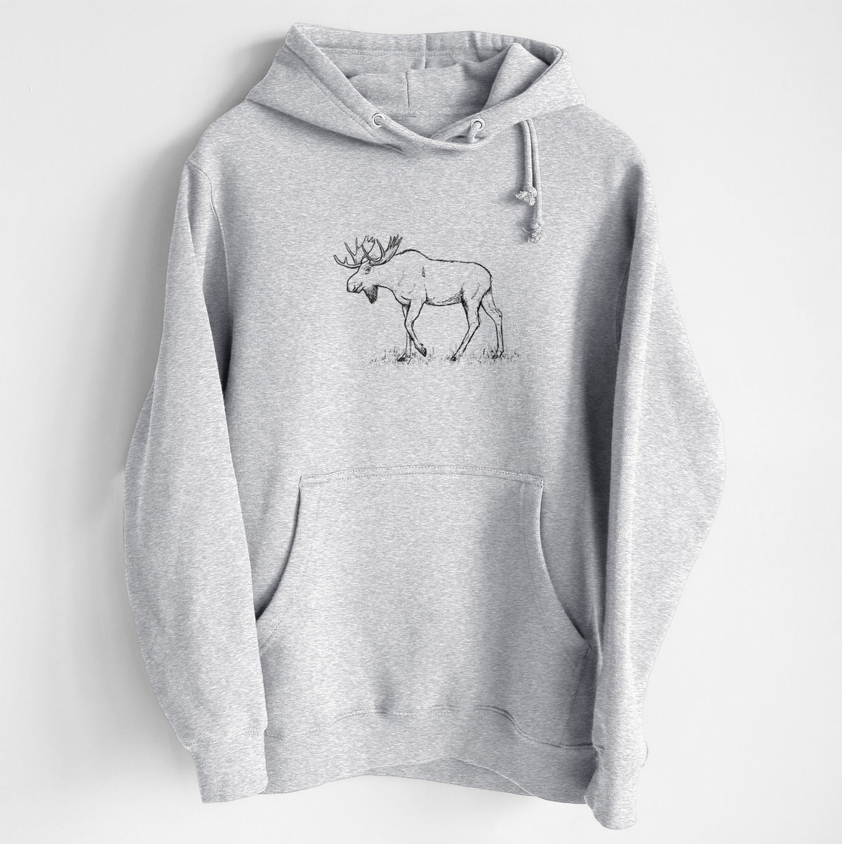 Bull Moose - Alces alces - Heavyweight Fleece Hoodie