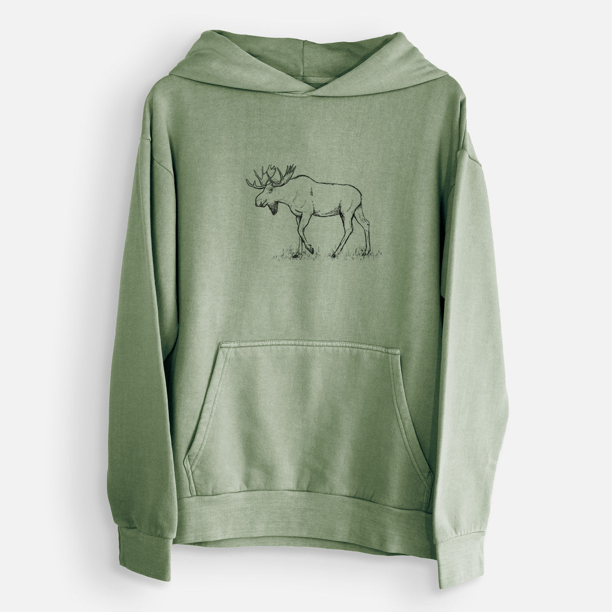 Bull Moose - Alces alces  - Urban Heavyweight Hoodie