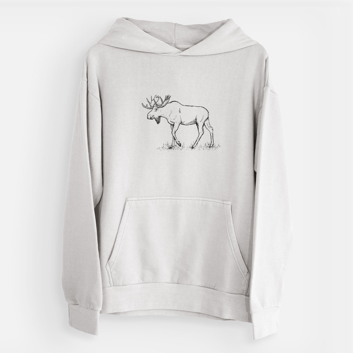 Bull Moose - Alces alces  - Urban Heavyweight Hoodie