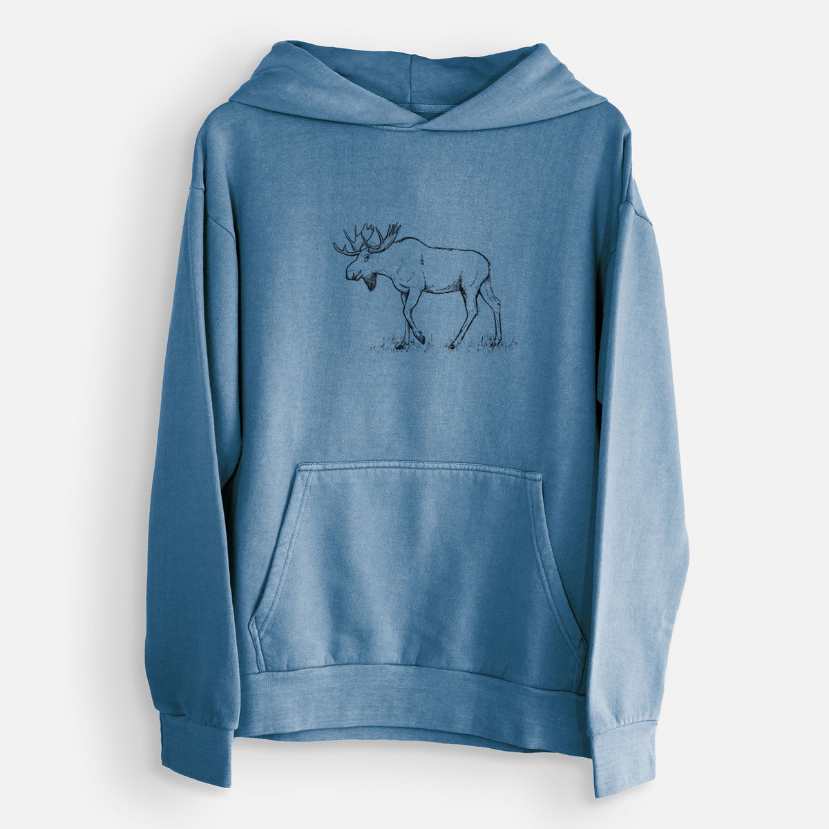 Bull Moose - Alces alces  - Urban Heavyweight Hoodie