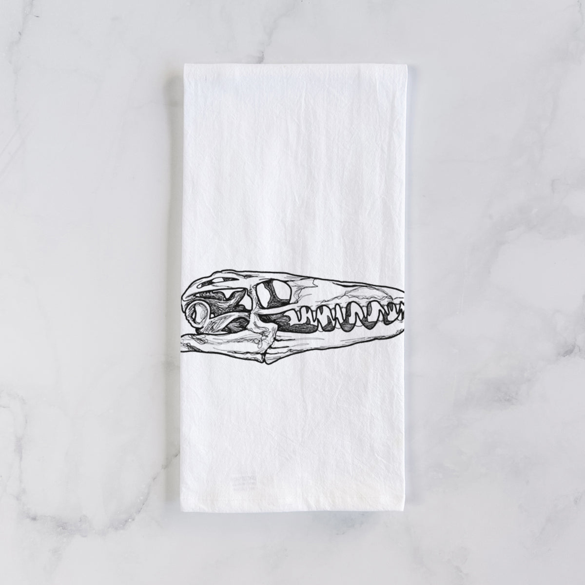 Mosasaur Skull Tea Towel