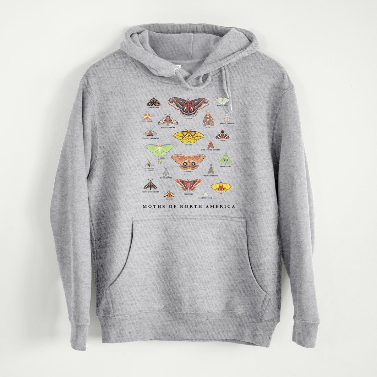 Moths of North America  - Mid-Weight Unisex Premium Blend Hoodie