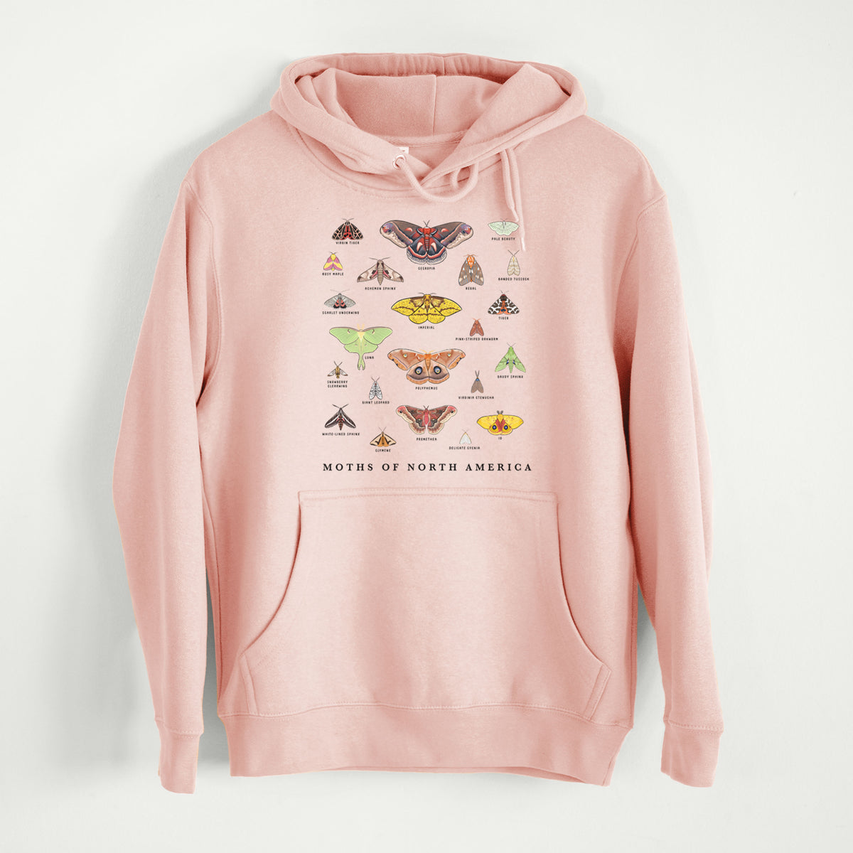 Moths of North America  - Mid-Weight Unisex Premium Blend Hoodie