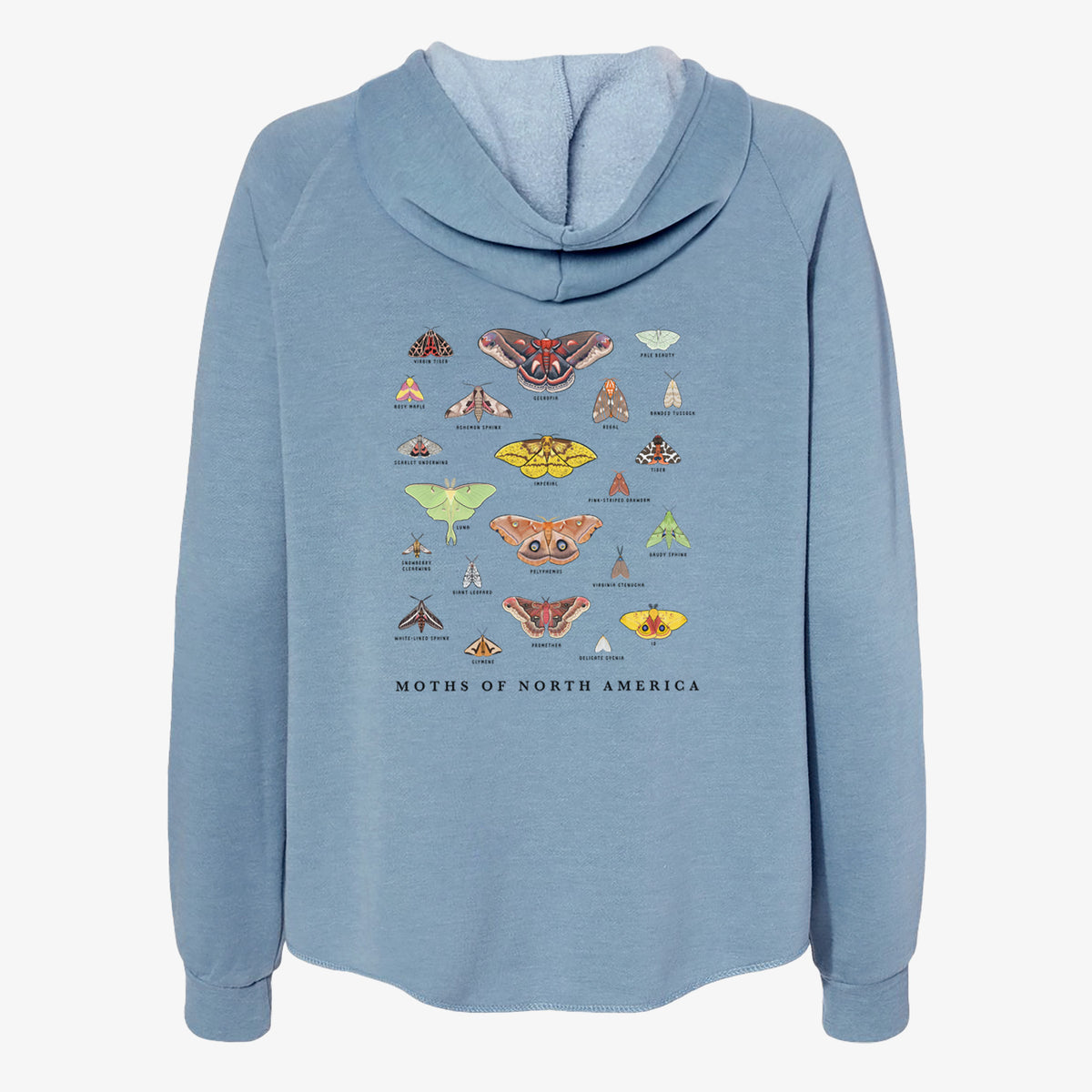 Moths of North America - Women&#39;s Cali Wave Zip-Up Sweatshirt