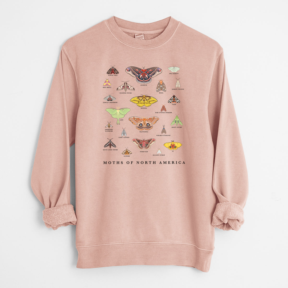 Moths of North America - Unisex Pigment Dyed Crew Sweatshirt