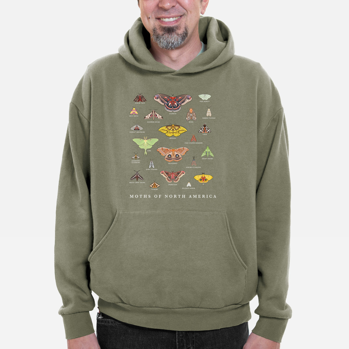 Moths of North America  - Bodega Midweight Hoodie