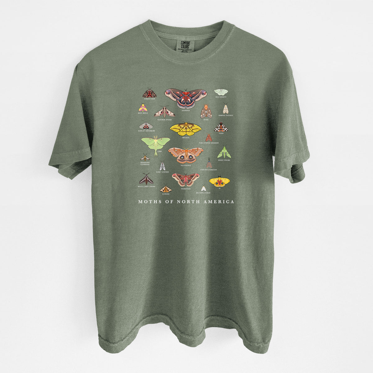 Moths of North America - Unisex Comfort Colors Garment-Dyed Heavyweight T-shirt