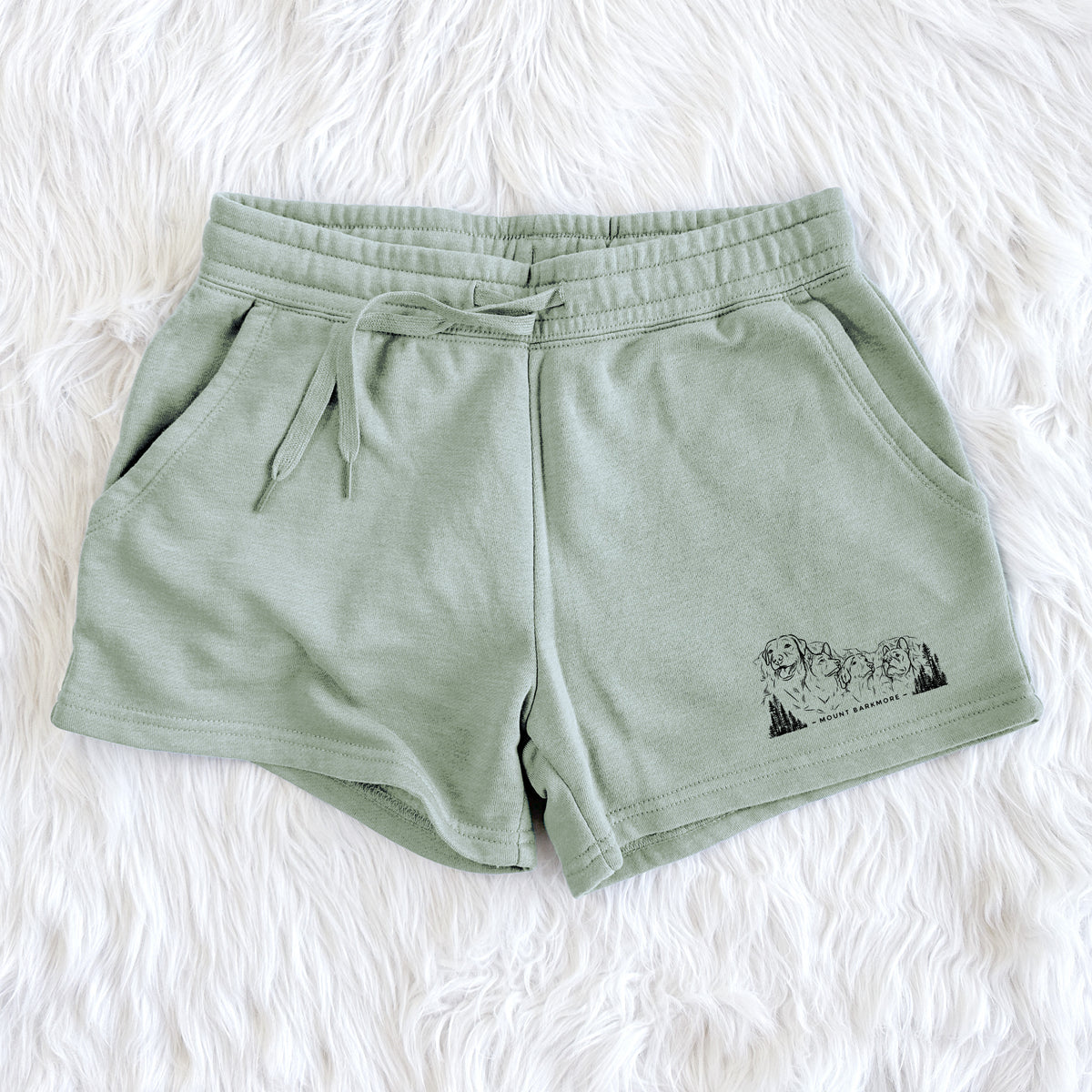 Mount Barkmore - Dog Tribute - Women&#39;s Cali Wave Shorts