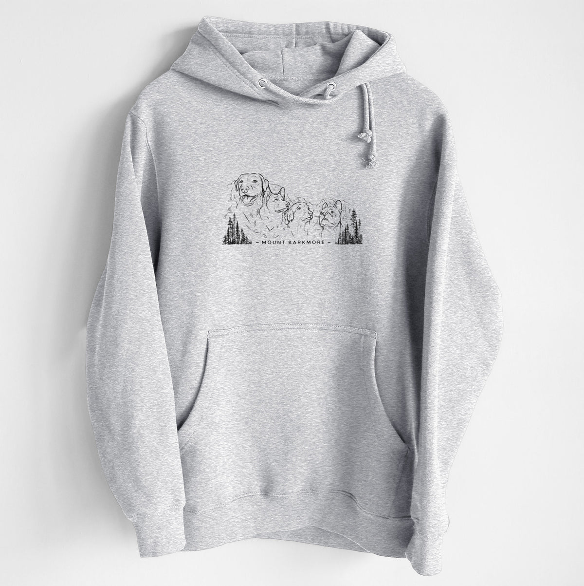 Mount Barkmore - Dog Tribute - Heavyweight Fleece Hoodie