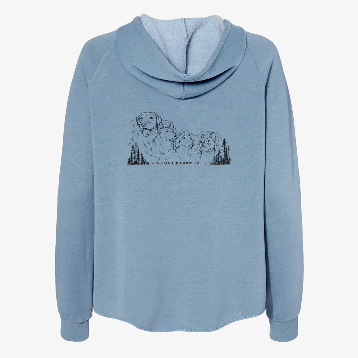 Mount Barkmore - Dog Tribute - Women&#39;s Cali Wave Zip-Up Sweatshirt