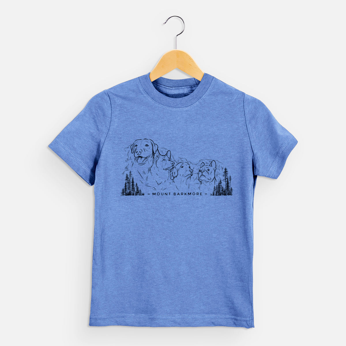 Mount Barkmore - Dog Tribute - Kids Shirt