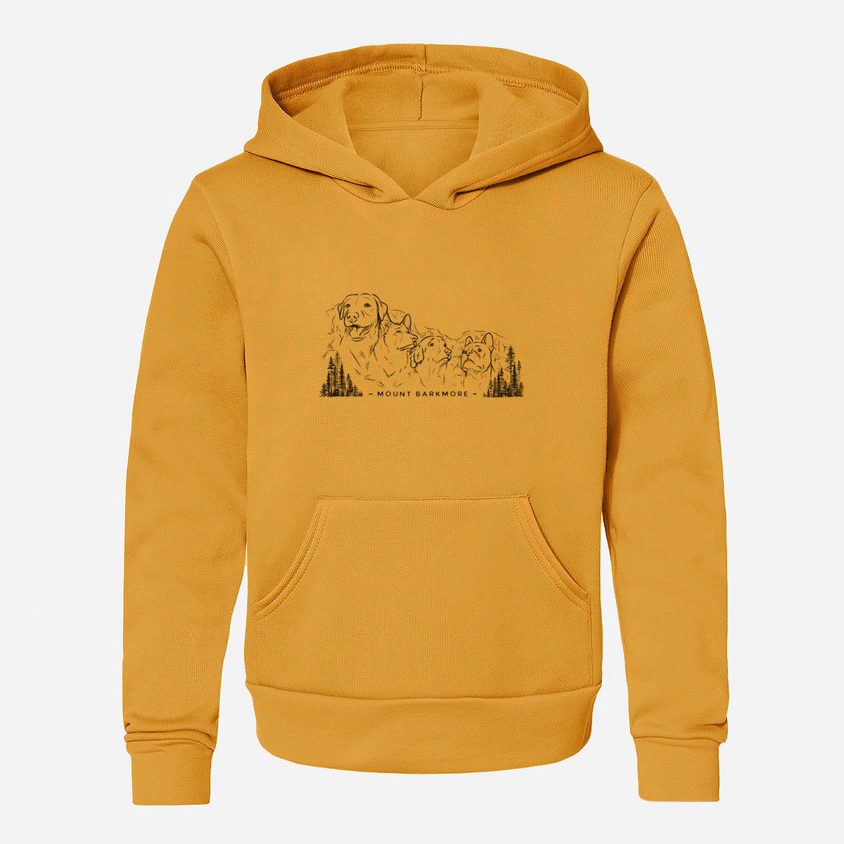Mount Barkmore - Dog Tribute - Youth Hoodie Sweatshirt