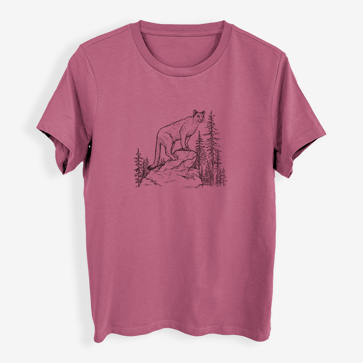 Mountain Lion - Puma concolor - Womens Everyday Maple Tee