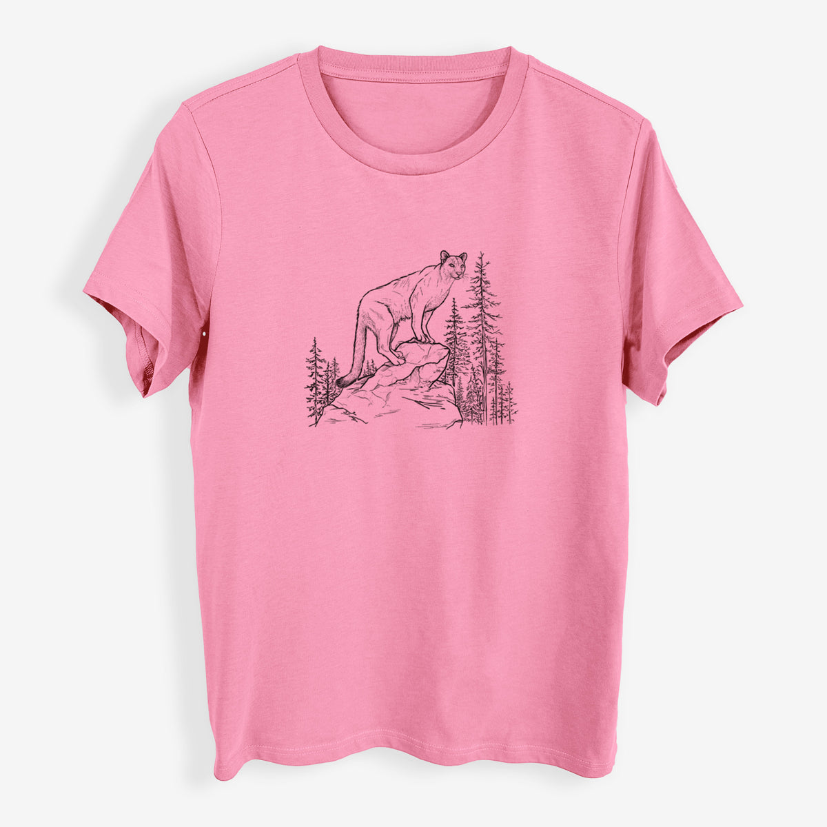 Mountain Lion - Puma concolor - Womens Everyday Maple Tee