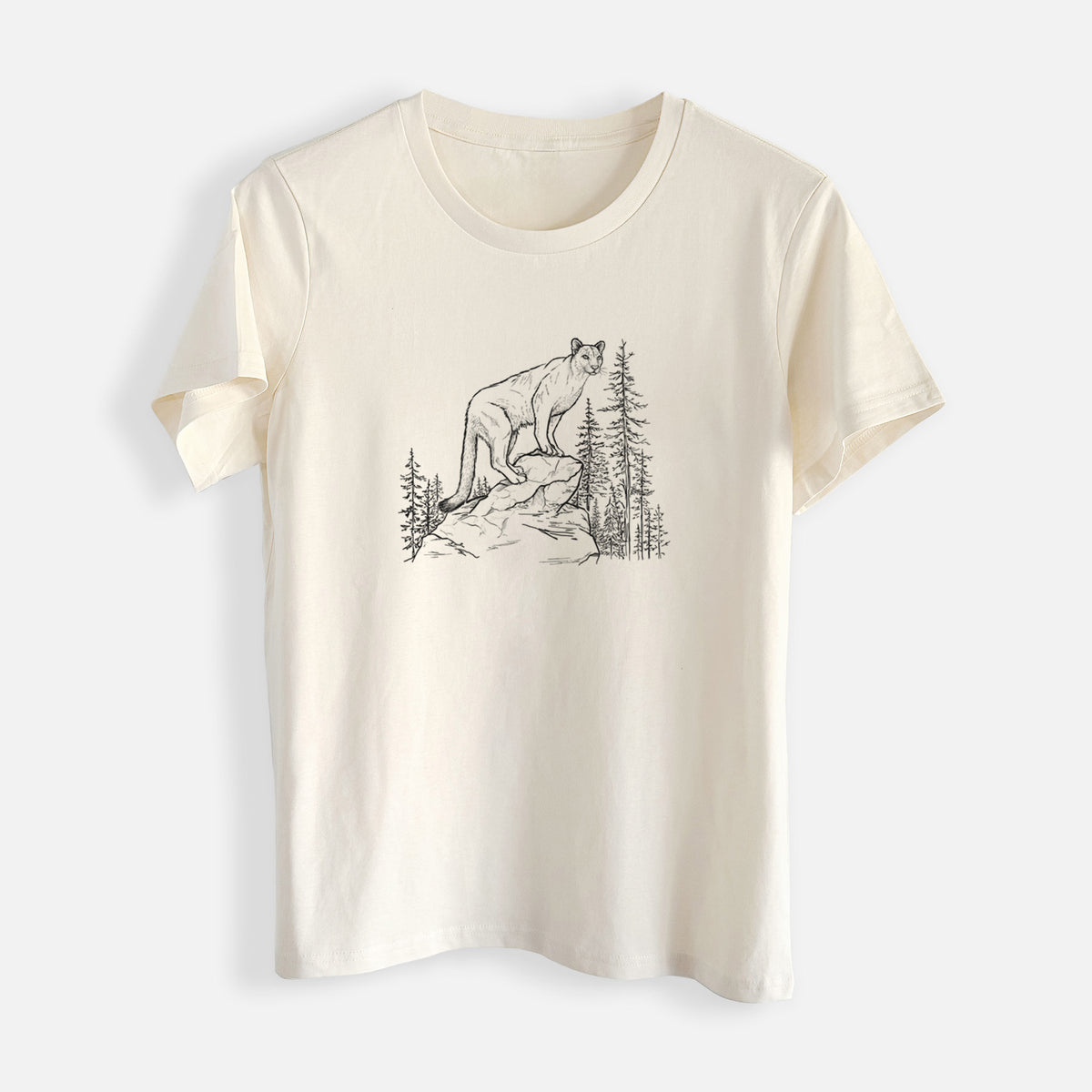 Mountain Lion - Puma concolor - Womens Everyday Maple Tee