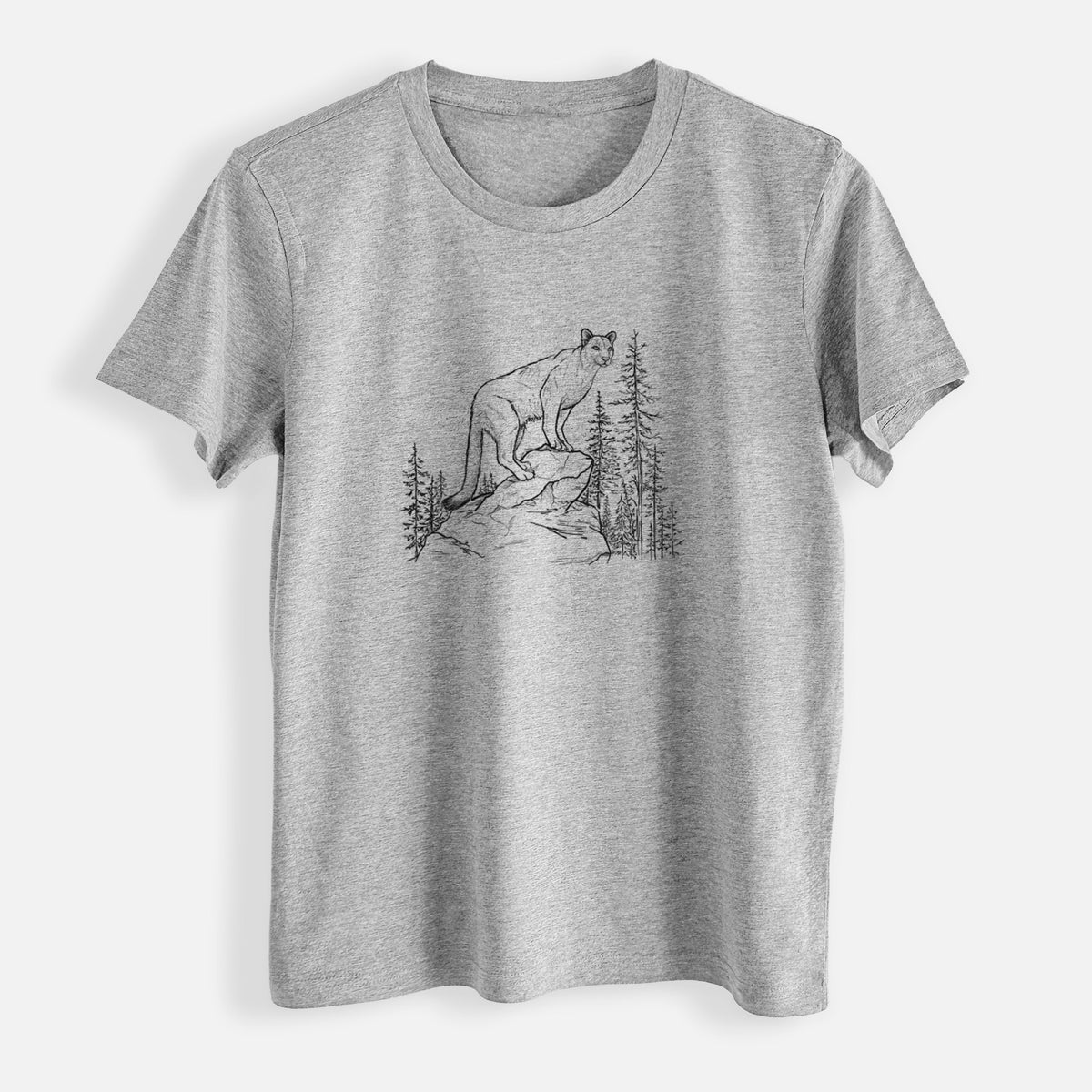 Mountain Lion - Puma concolor - Womens Everyday Maple Tee