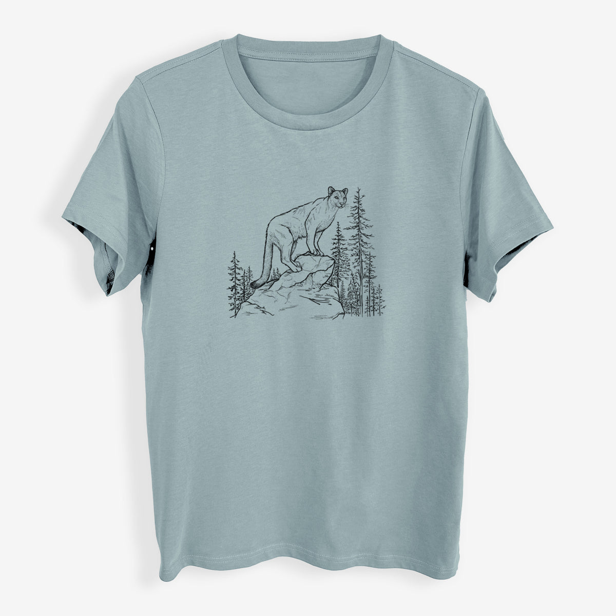 Mountain Lion - Puma concolor - Womens Everyday Maple Tee