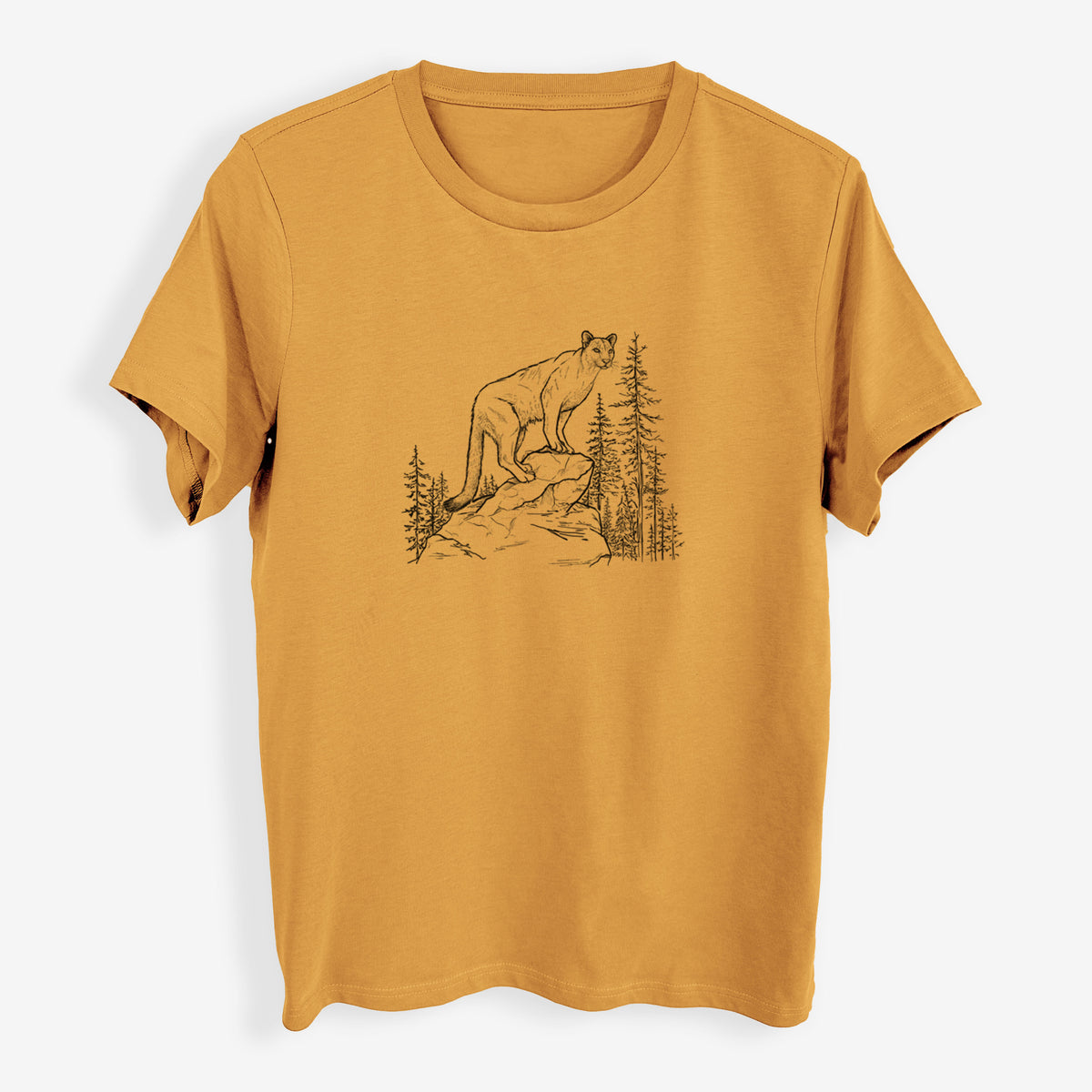 Mountain Lion - Puma concolor - Womens Everyday Maple Tee