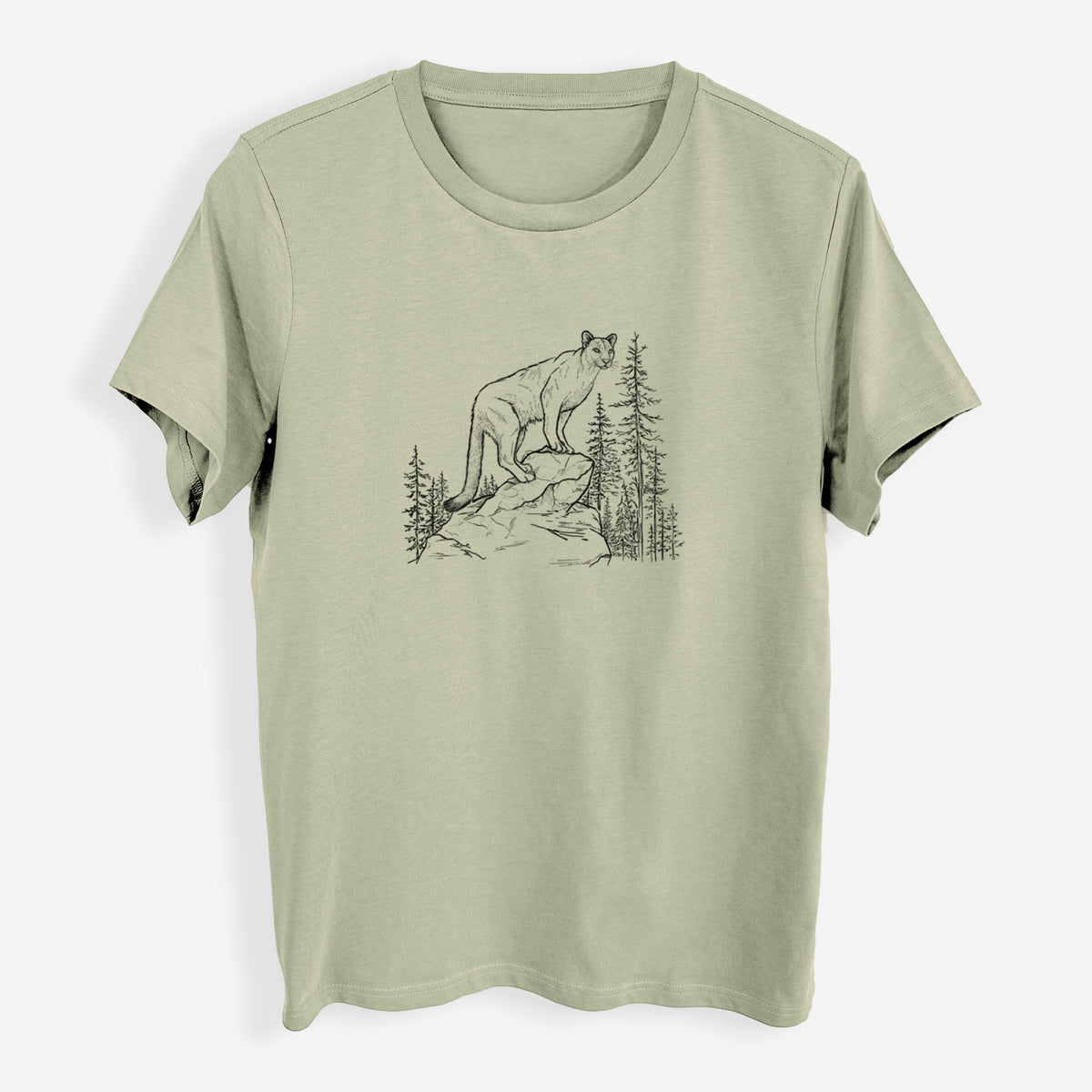 Mountain Lion - Puma concolor - Womens Everyday Maple Tee