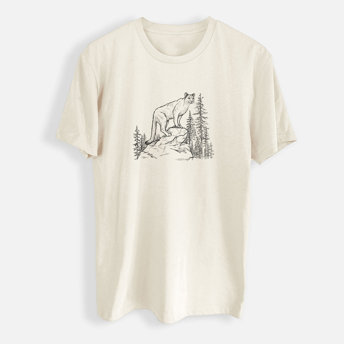 Mountain Lion - Puma concolor - Mens Everyday Staple Tee