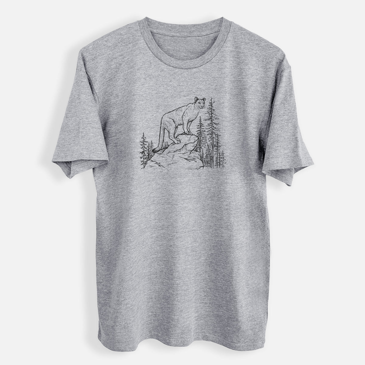 Mountain Lion - Puma concolor - Mens Everyday Staple Tee