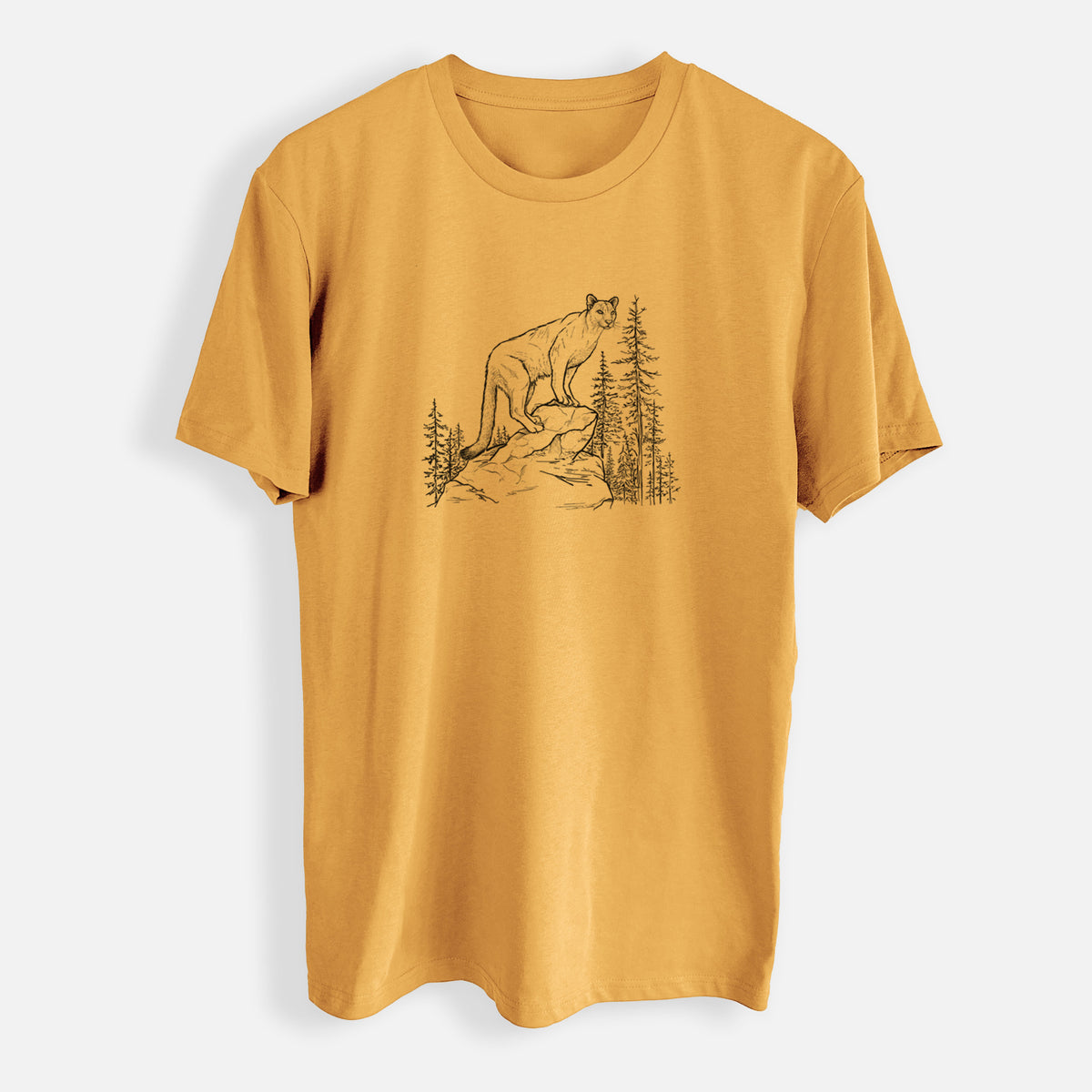 Mountain Lion - Puma concolor - Mens Everyday Staple Tee