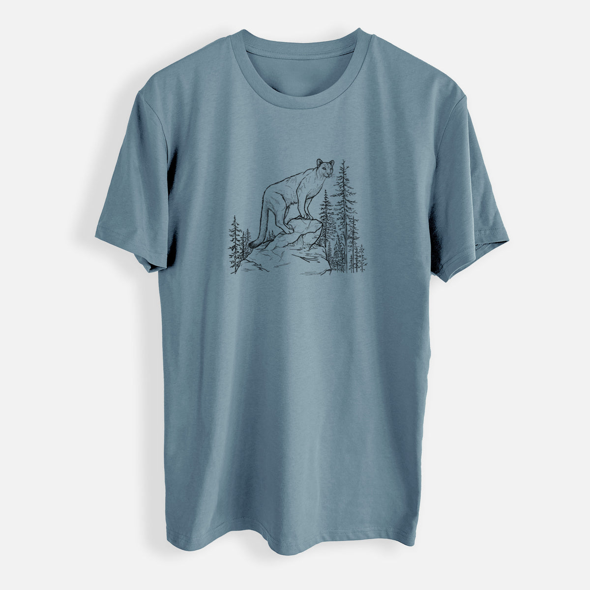 Mountain Lion - Puma concolor - Mens Everyday Staple Tee