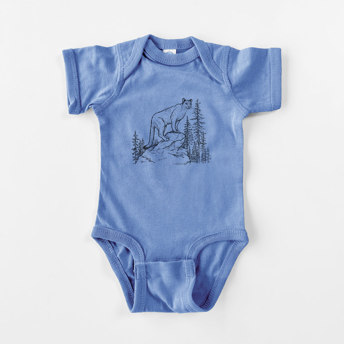 Mountain Lion - Puma concolor - Baby Fine Jersey Bodysuit