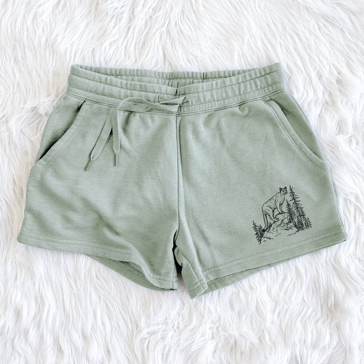 Mountain Lion - Puma concolor - Women&#39;s Cali Wave Shorts