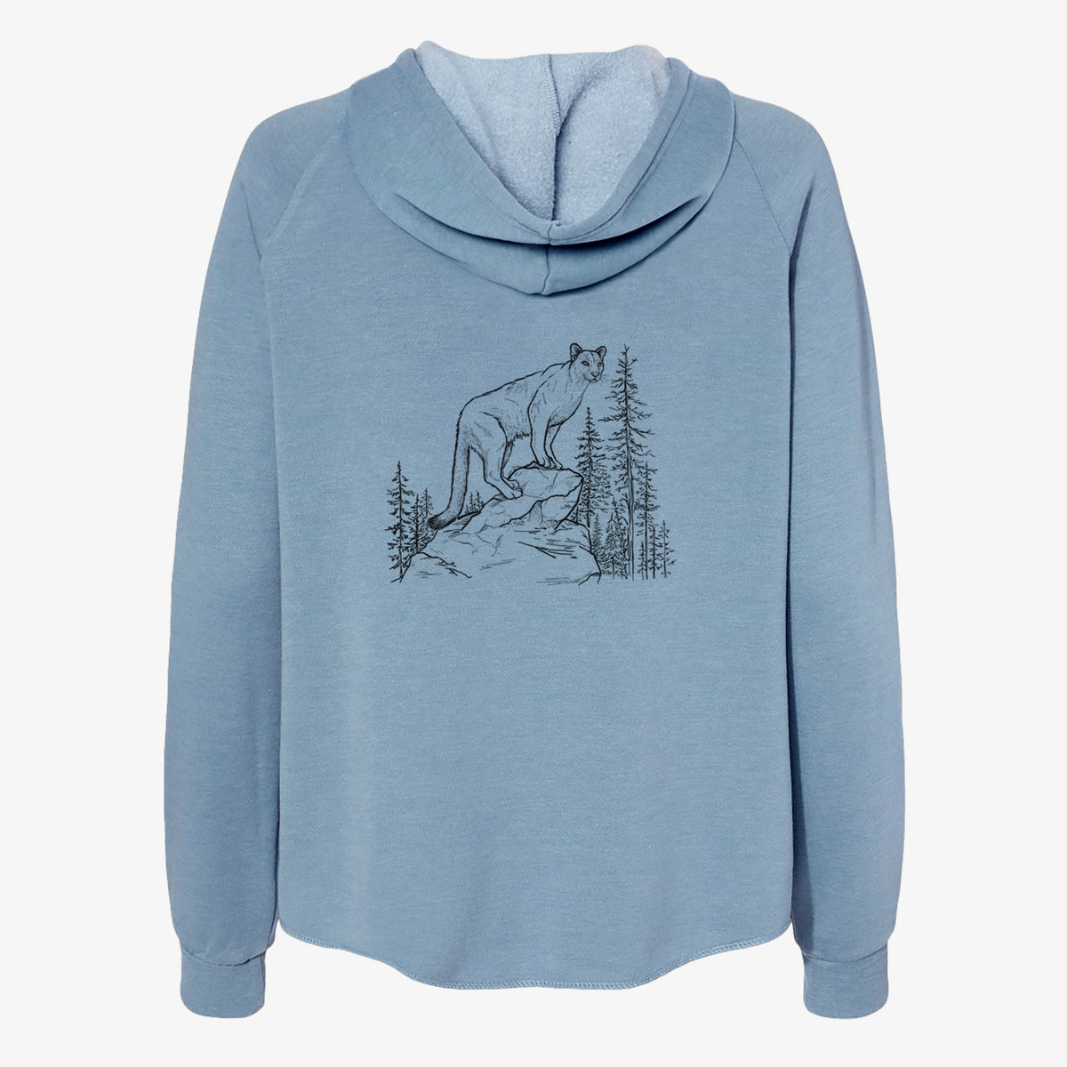 Mountain Lion - Puma concolor - Women&#39;s Cali Wave Zip-Up Sweatshirt