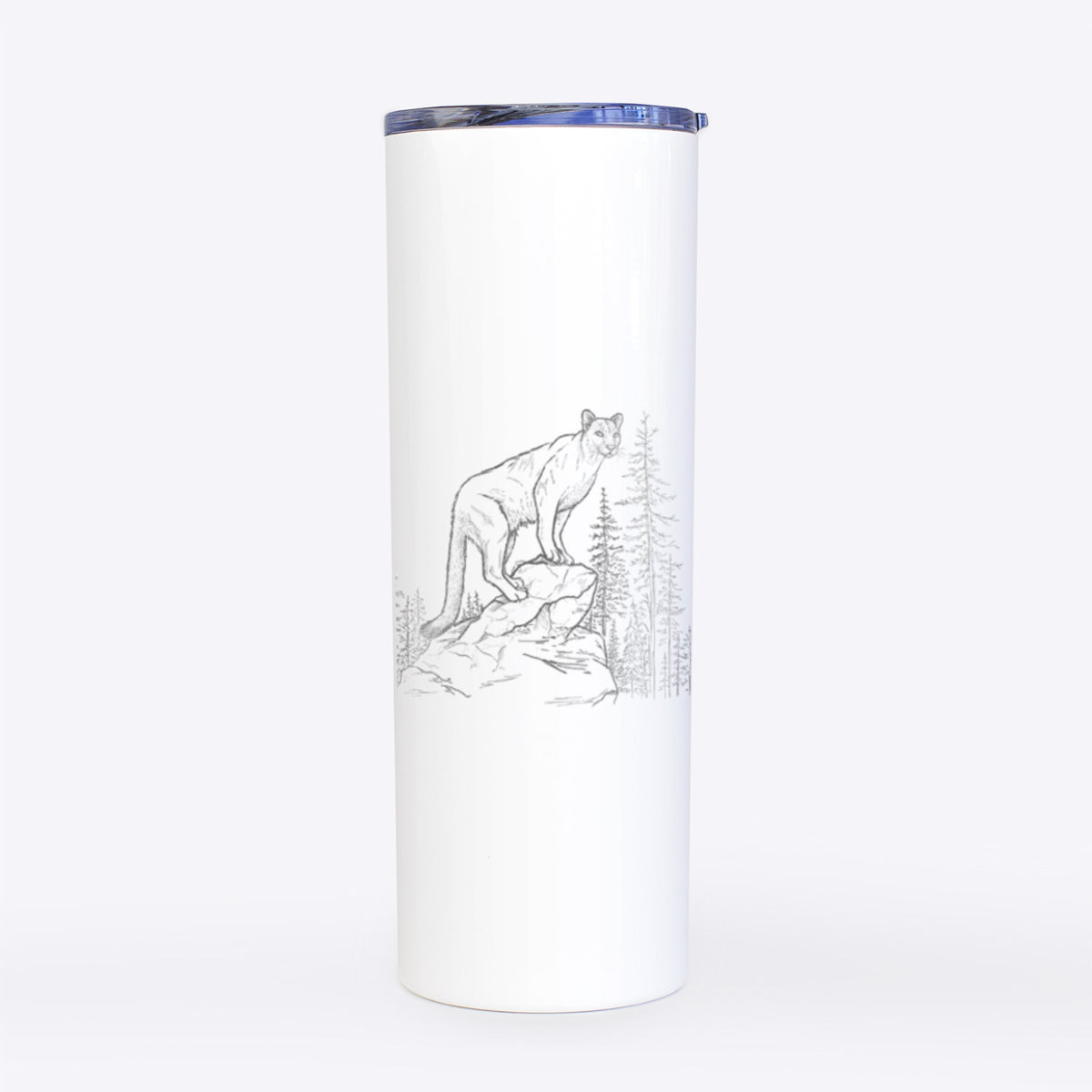 Mountain Lion - Puma concolor - 20oz Skinny Tumbler