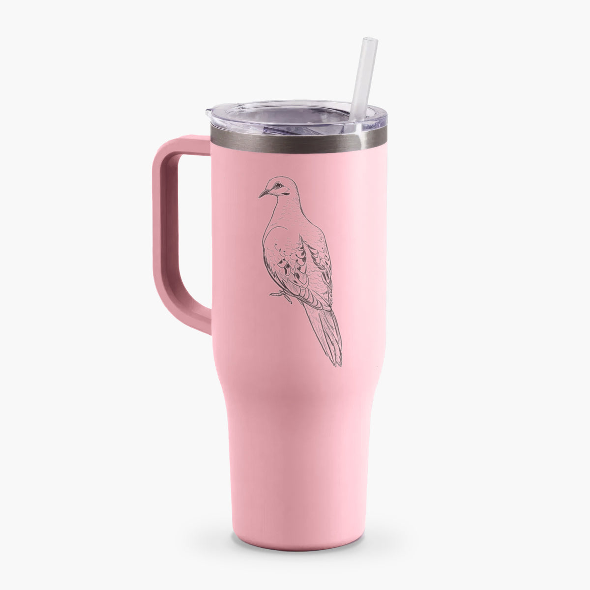 Mourning Dove - Zenaida macroura - 40oz Tumbler with Handle