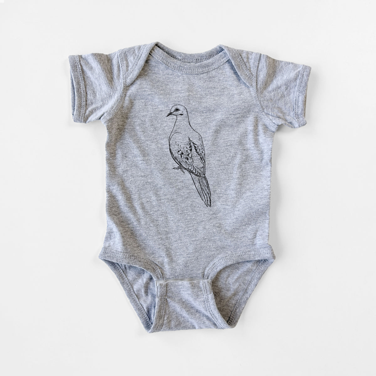 Mourning Dove - Zenaida macroura - Baby Fine Jersey Bodysuit
