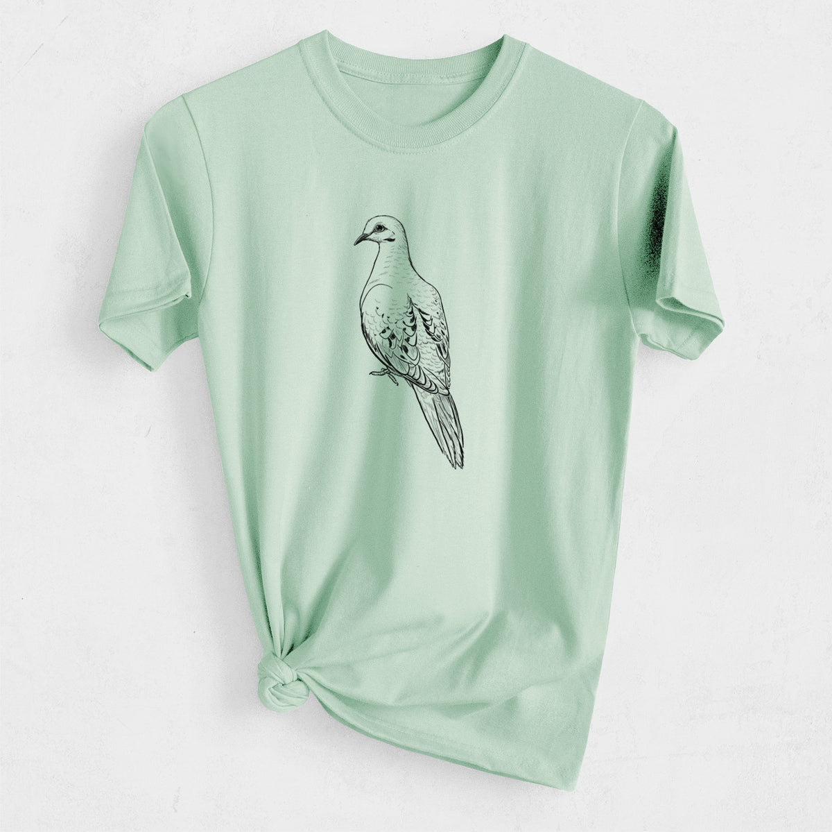 Mourning Dove - Zenaida macroura - Heavyweight Men&#39;s 100% Organic Cotton Tee