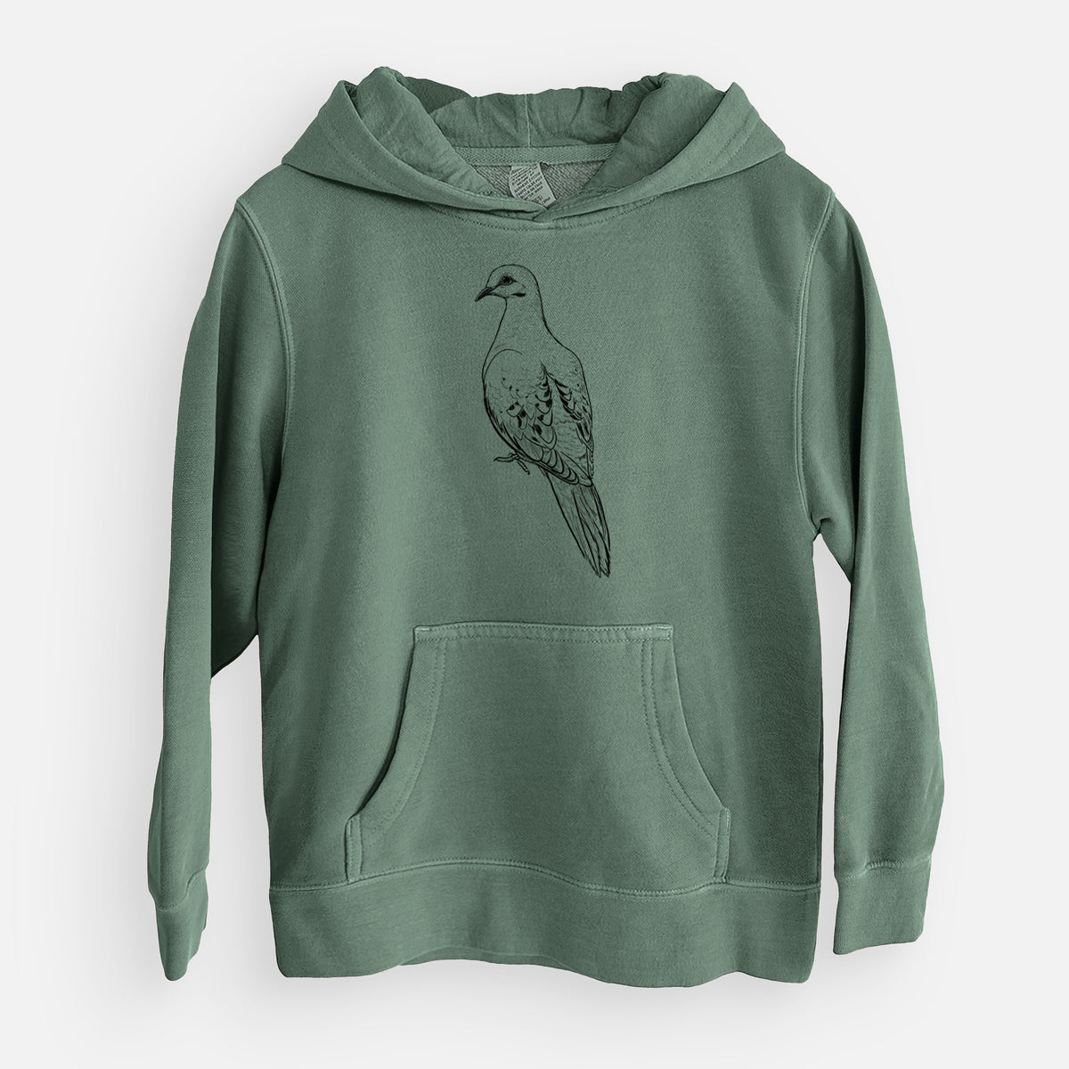 Mourning Dove - Zenaida macroura - Youth Pigment Dyed Hoodie