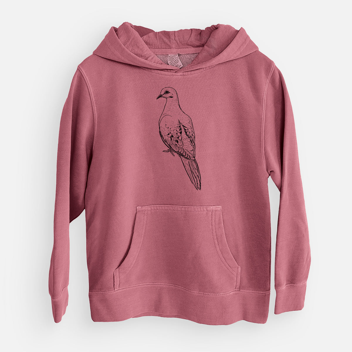 Mourning Dove - Zenaida macroura - Youth Pigment Dyed Hoodie