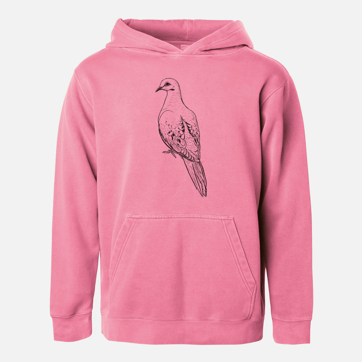 Mourning Dove - Zenaida macroura - Youth Pigment Dyed Hoodie