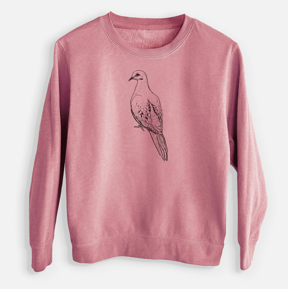 Mourning Dove - Zenaida macroura - Youth Lightweight Crewneck Sweatshirt