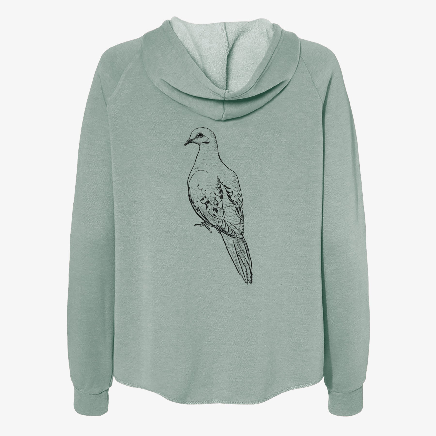 Mourning Dove - Zenaida macroura - Women's Cali Wave Zip-Up Sweatshirt