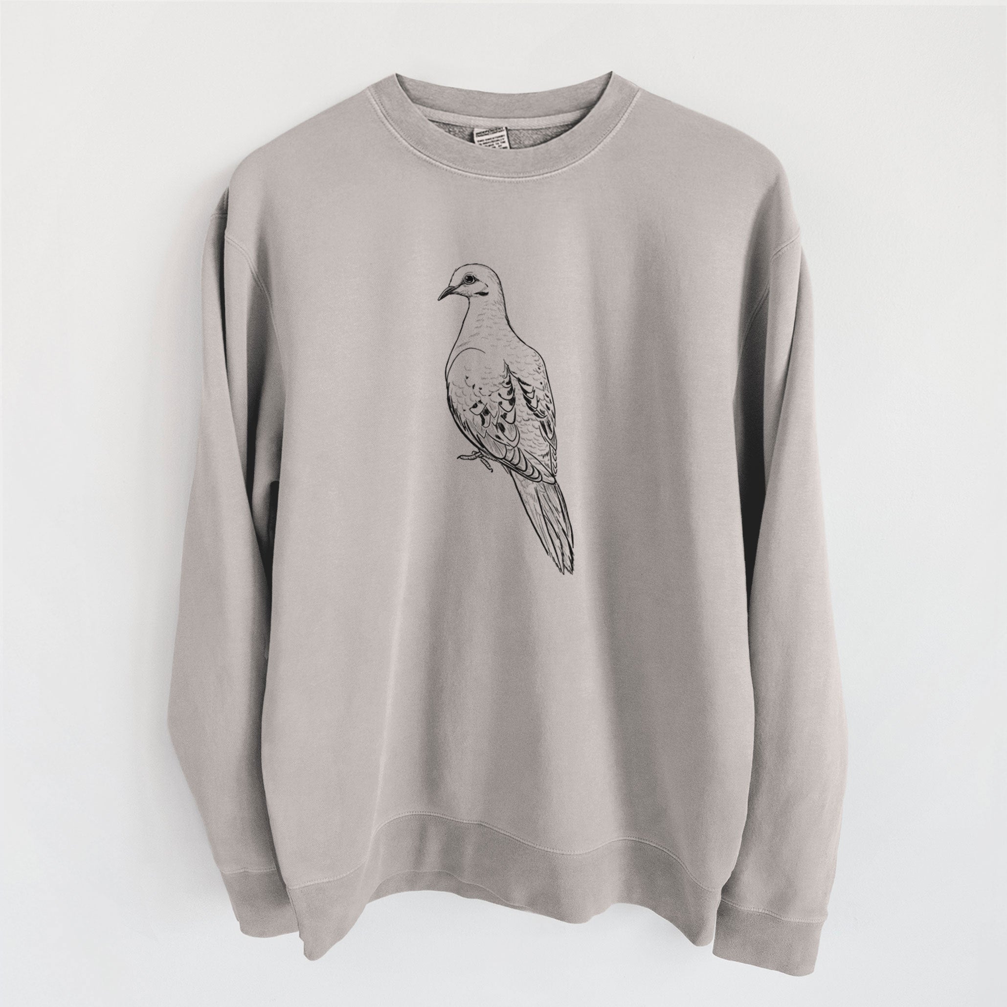 Mourning Dove - Zenaida macroura - Unisex Pigment Dyed Crew Sweatshirt