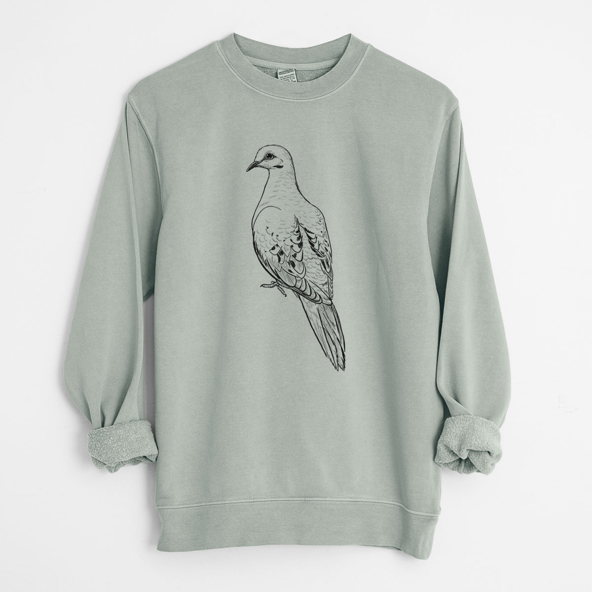 Mourning Dove - Zenaida macroura - Unisex Pigment Dyed Crew Sweatshirt