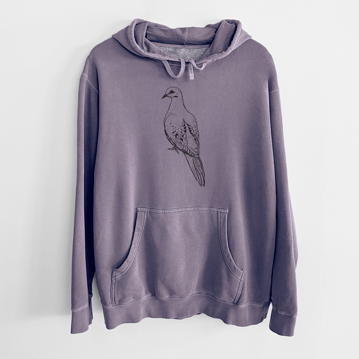 Mourning Dove - Zenaida macroura - Unisex Pigment Dyed Hoodie