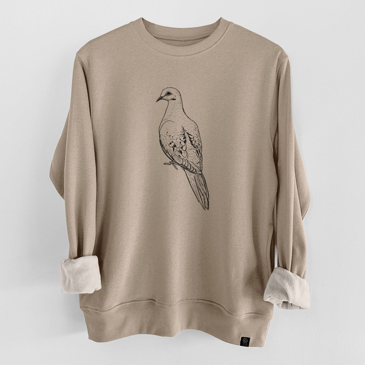 Mourning Dove - Zenaida macroura  - Unisex Reclaimed Crewneck Sweatshirt