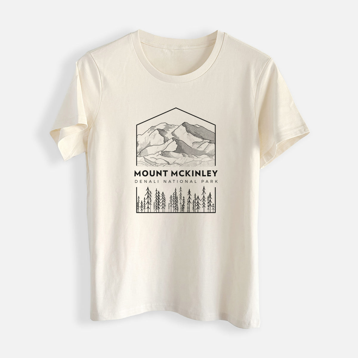 Mount McKinley - Denali National Park - Womens Everyday Maple Tee