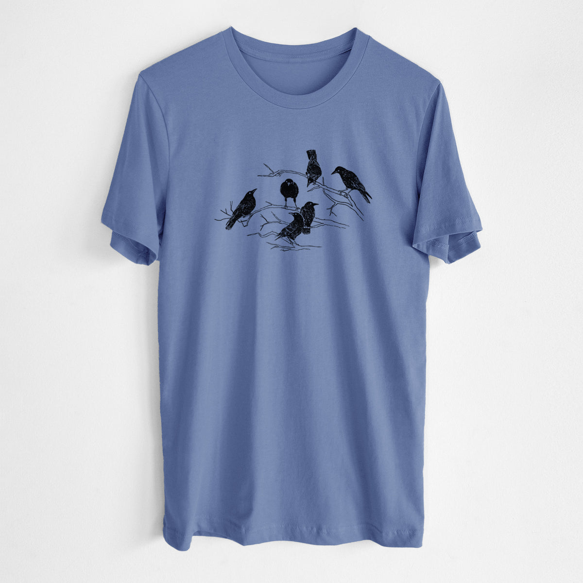 Murder of Crows - Lightweight 100% Cotton Unisex Crewneck