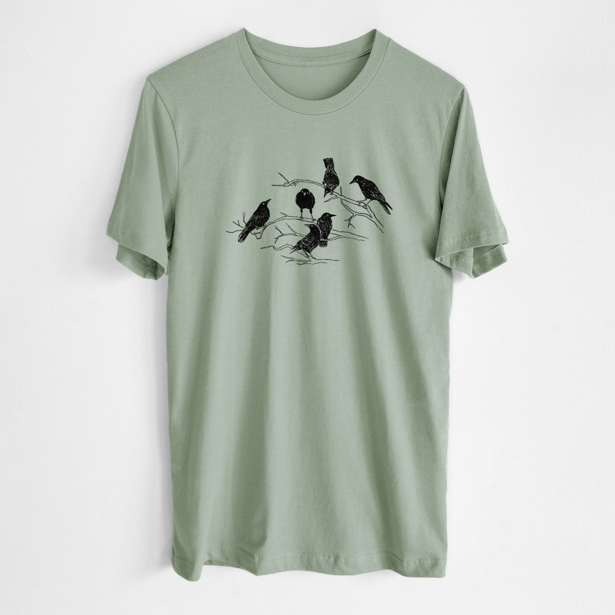 Murder of Crows - Lightweight 100% Cotton Unisex Crewneck